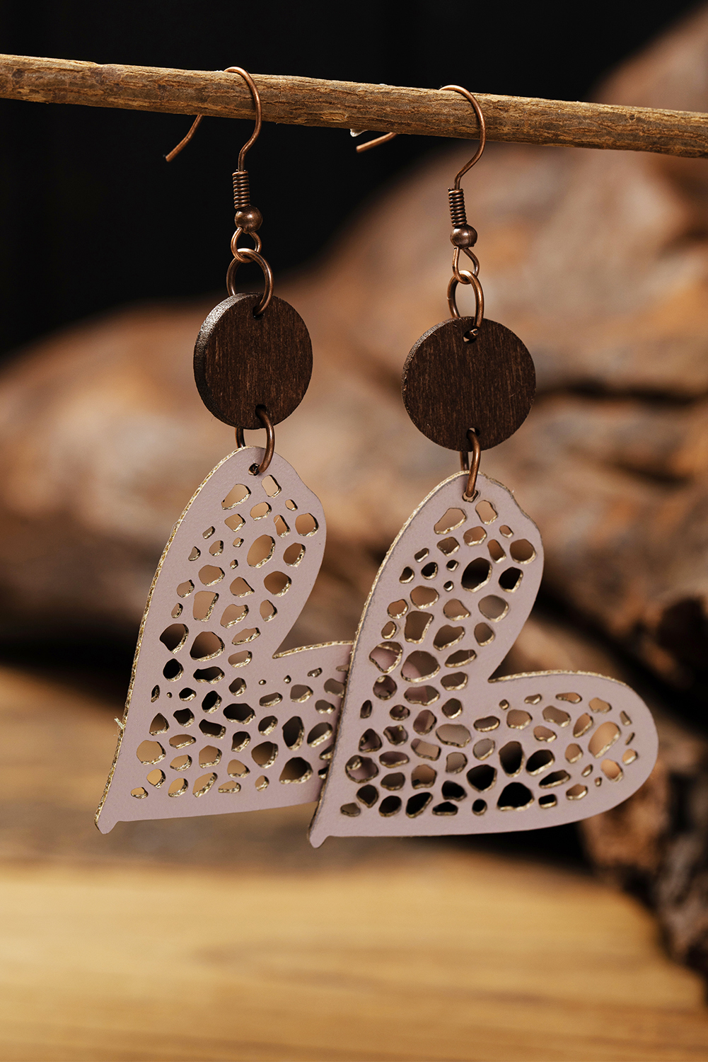 Gold Rhinestone Daisy Flowers Hoop Earrings