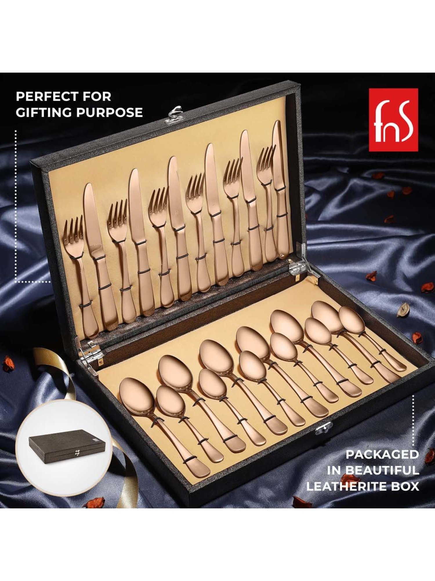 Home4U Iona Multi Wood Cutlery (2 Pcs)