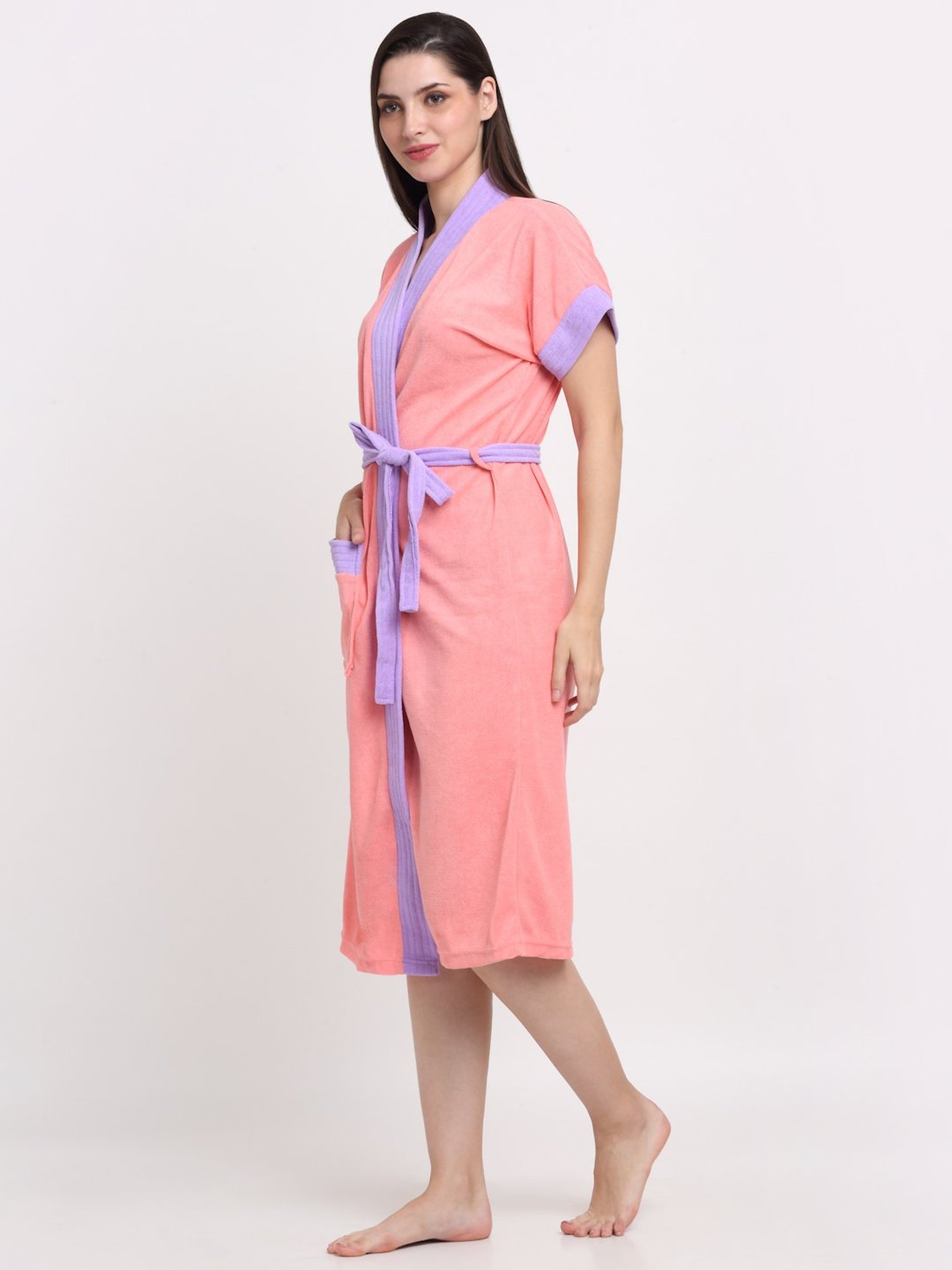 Trident Comfort Living Grey Cotton 380 GSM Bathrobe