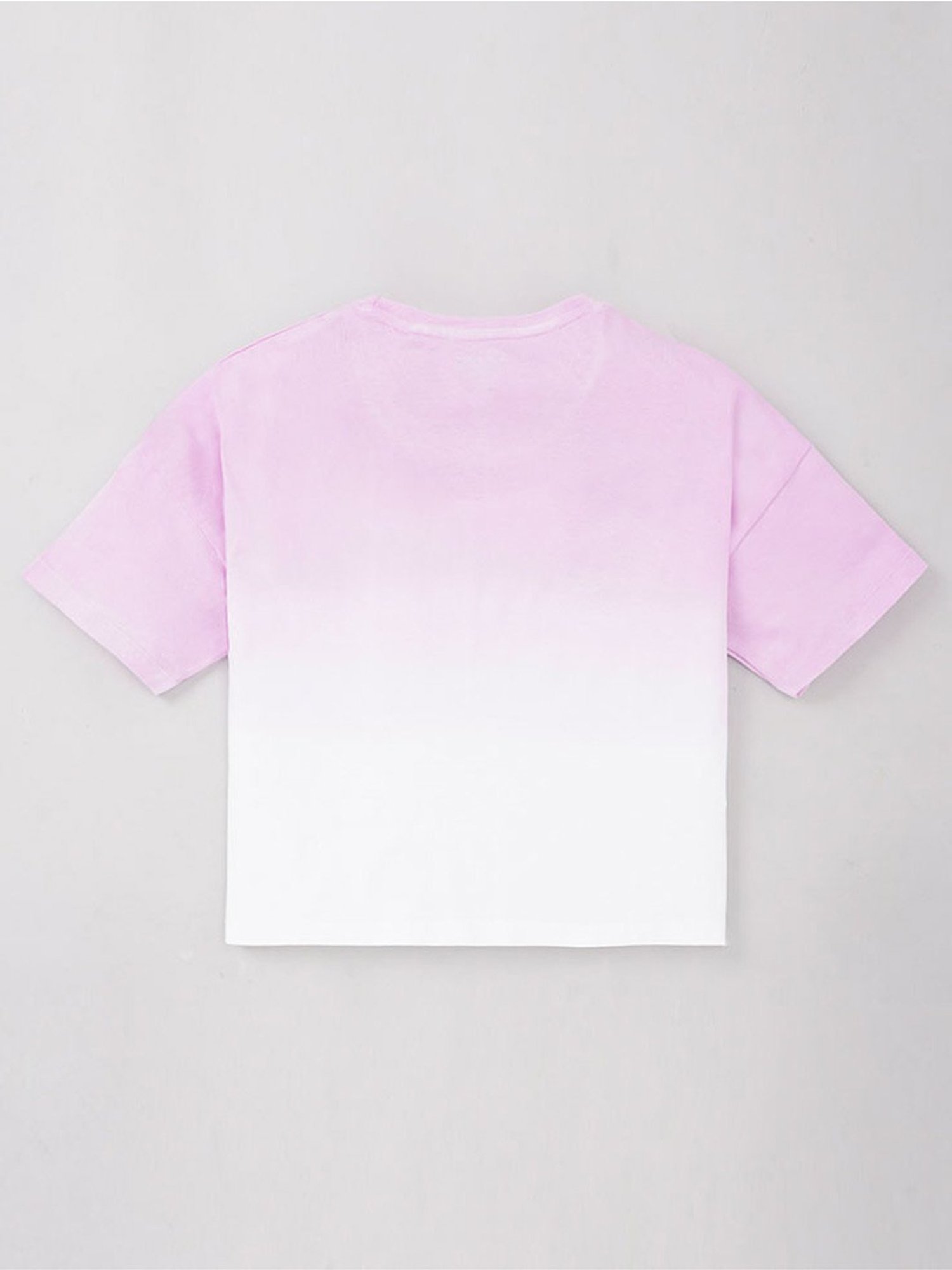 Edheads Kids Purple & White Cotton Ombre T-Shirt
