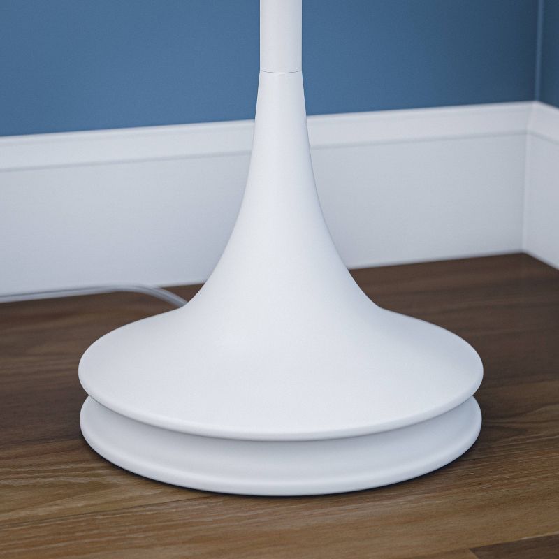 3-way Gloss Finish Claiborne Floor Lamp White - Kenroy Home