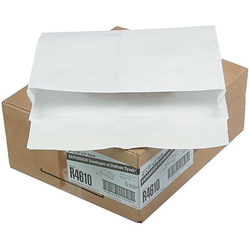 Survivor Tyvek Booklet Expansion Mailer 10 x 13 x 2 White 100/Carton R4610