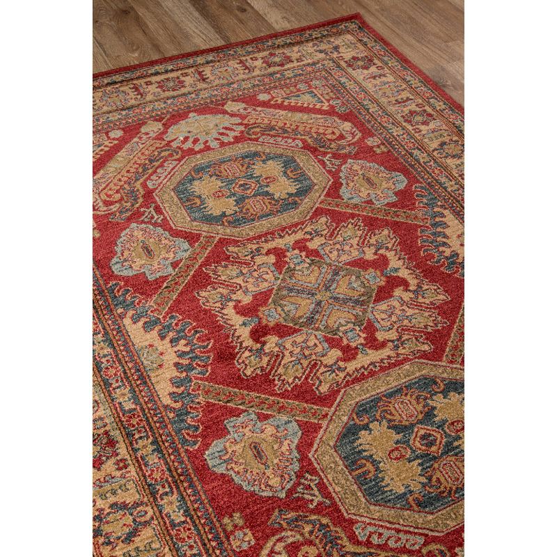 5'3"X7'6" Medallion Area Rug Red - Momeni