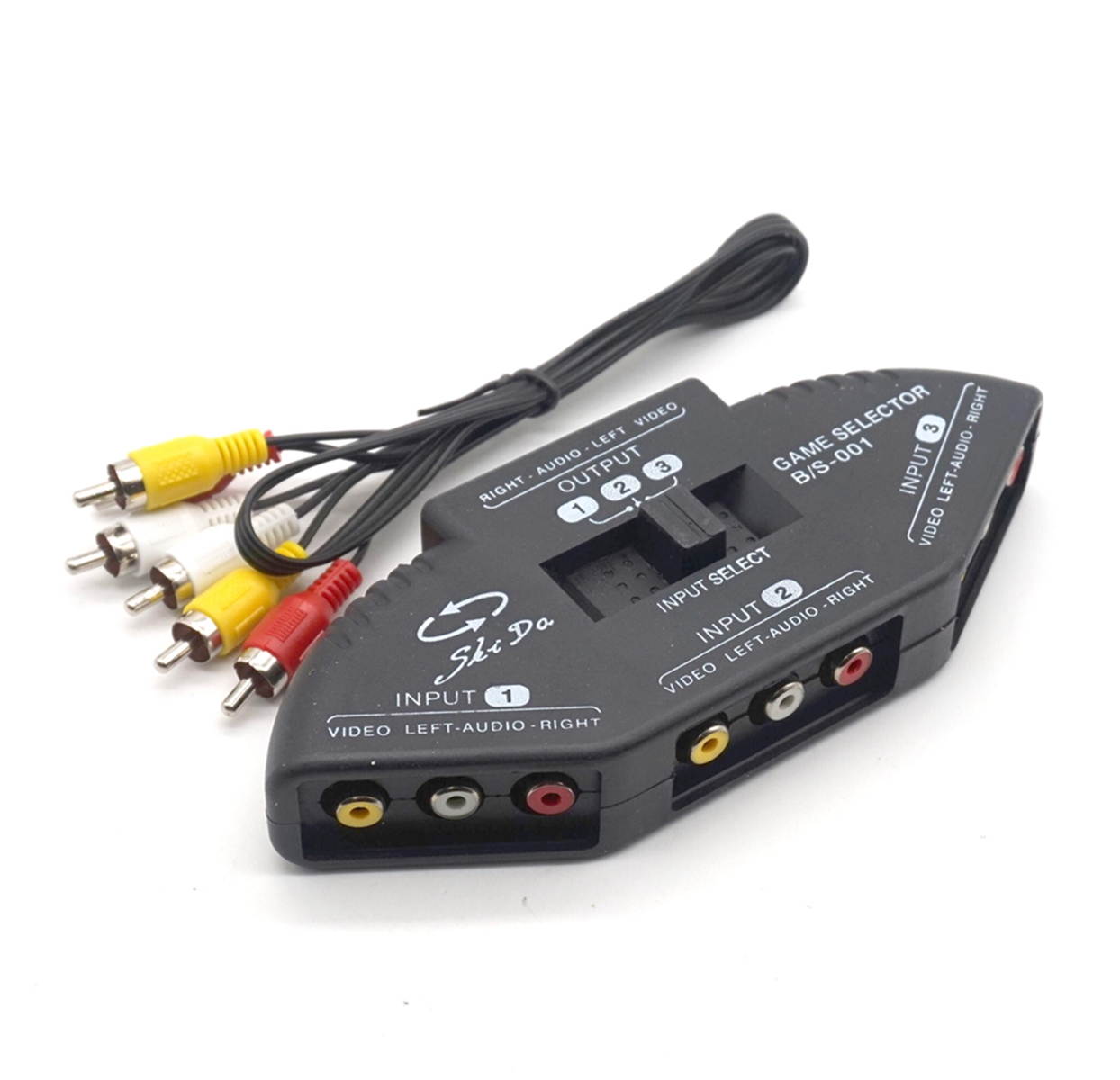 Weastlinks 3 in 1 Out Audio Video Signal AV RCA Switch Switcher Selector Box Converter Splitter for DVD VCD VCR DV