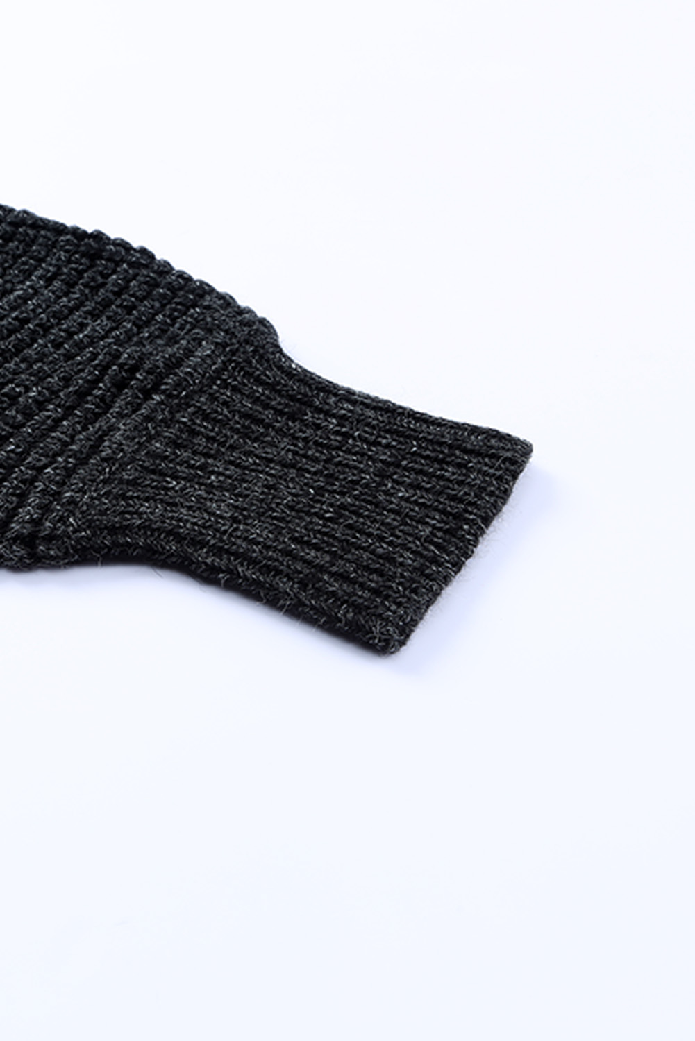 Karen Kane Long Sleeve Asymmetrical Hem Round Neck Sweater