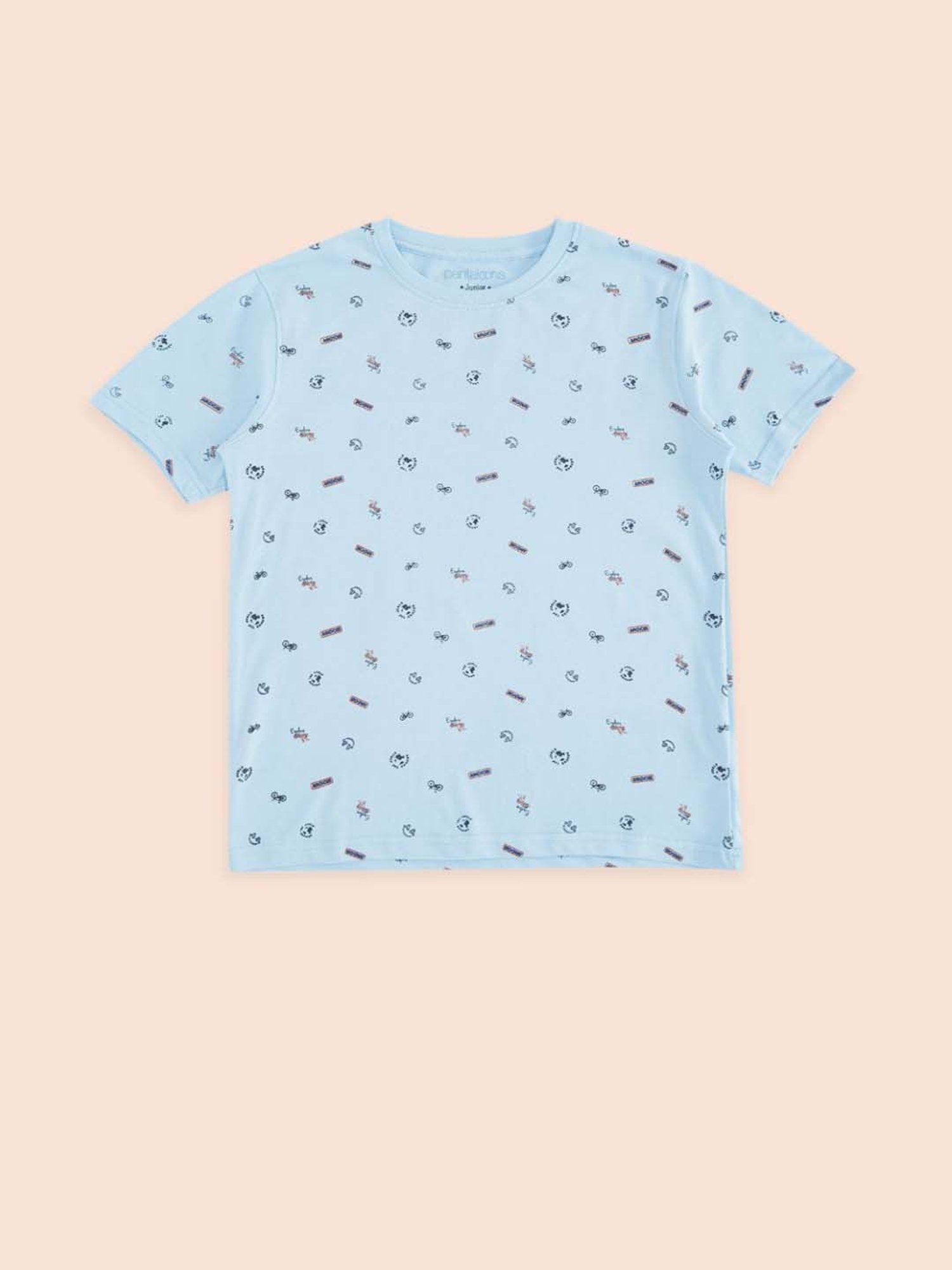 Pantaloons Baby Kids Multicolor Cotton Printed T-Shirt