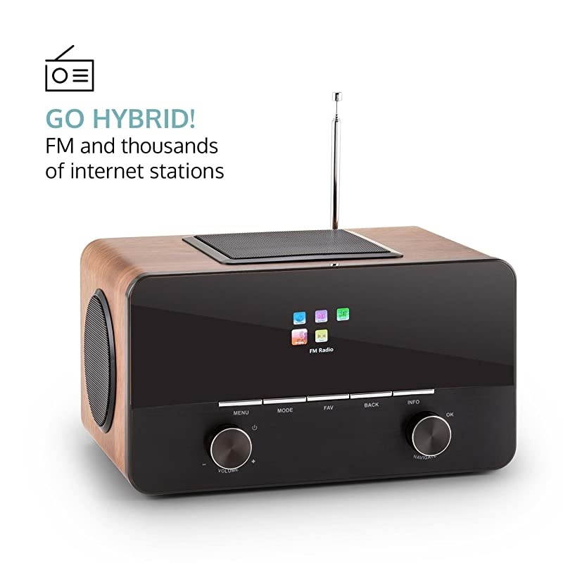 Connect 150 Black/Walnut, 2.1 Internet Radio, Wi-Fi Music Player, MP3 USB Port, AUX, Remote Control, Walnut