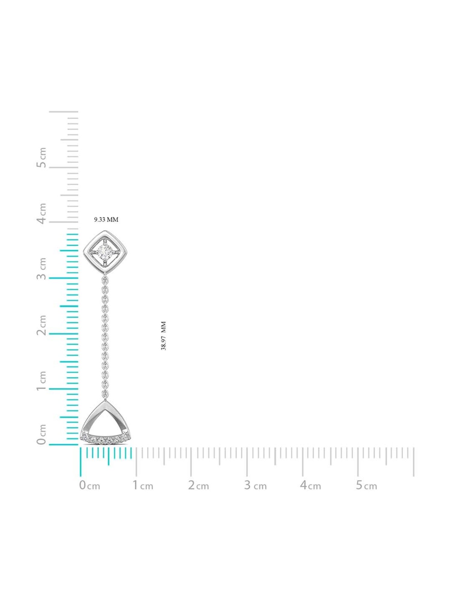 Joyalukkas 950 Platinum & Diamond Earrings for Women