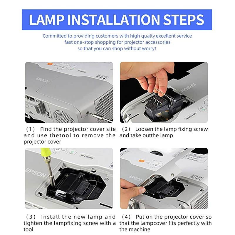 Projector Lamp for Epson ELPLP88 V13H010L88 DT Home Cinema PowerLite 2040 1040 2045 740HD 640 Projector Bulb with Housing