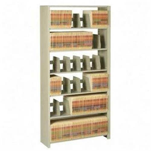 Tennsco Snap-Together Steel Seven-Shelf Closed Starter Set 48w x 12d x 88h Sand