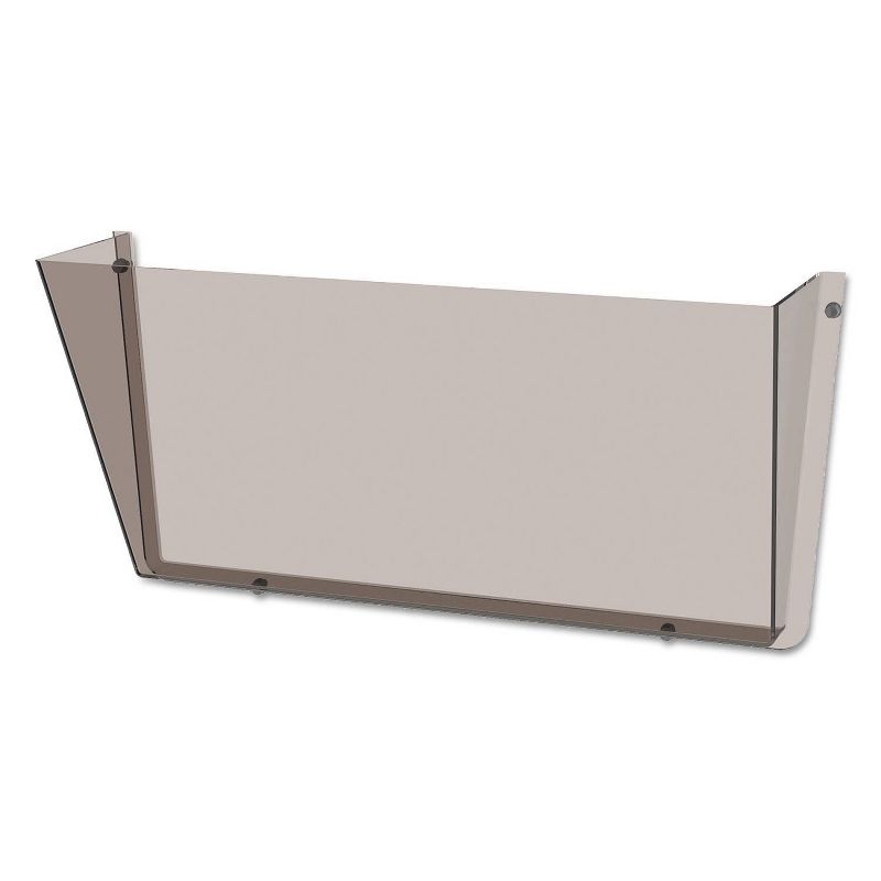 deflect-o Unbreakable Docupocket Single Pocket Wall File, Letter, Smoke