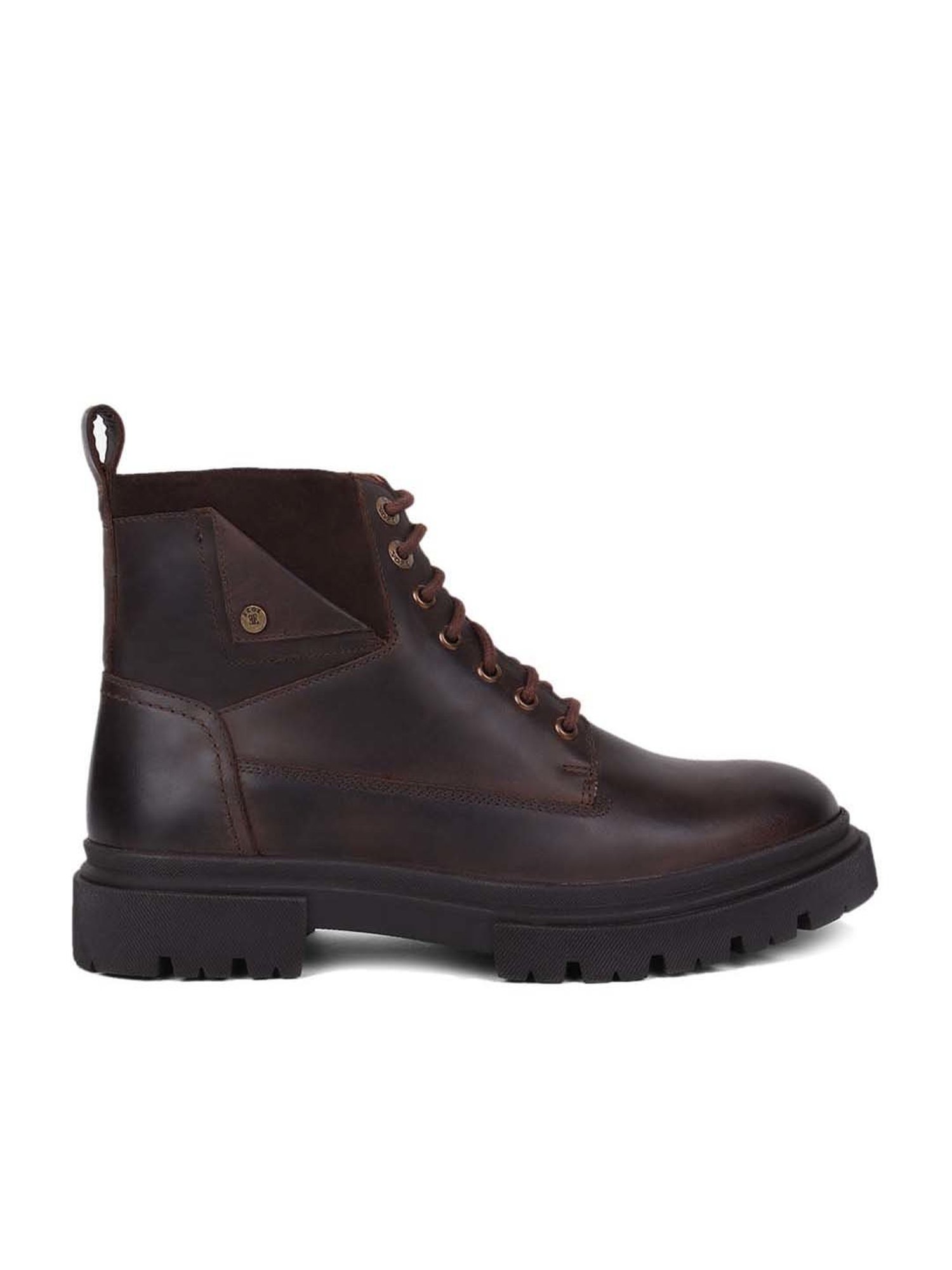 EZOK Men's Brown Derby Boots