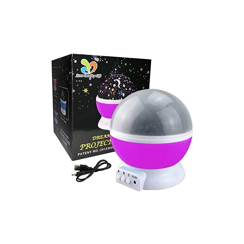 Toys for 78 Year Old Boys Girls Wonderful Quiet Rotating Starlight Toys for 210 Year Old Girls Romantic Magical Birthday Presents Gifts for 210 Year Old Boys Purple TSUSXK02