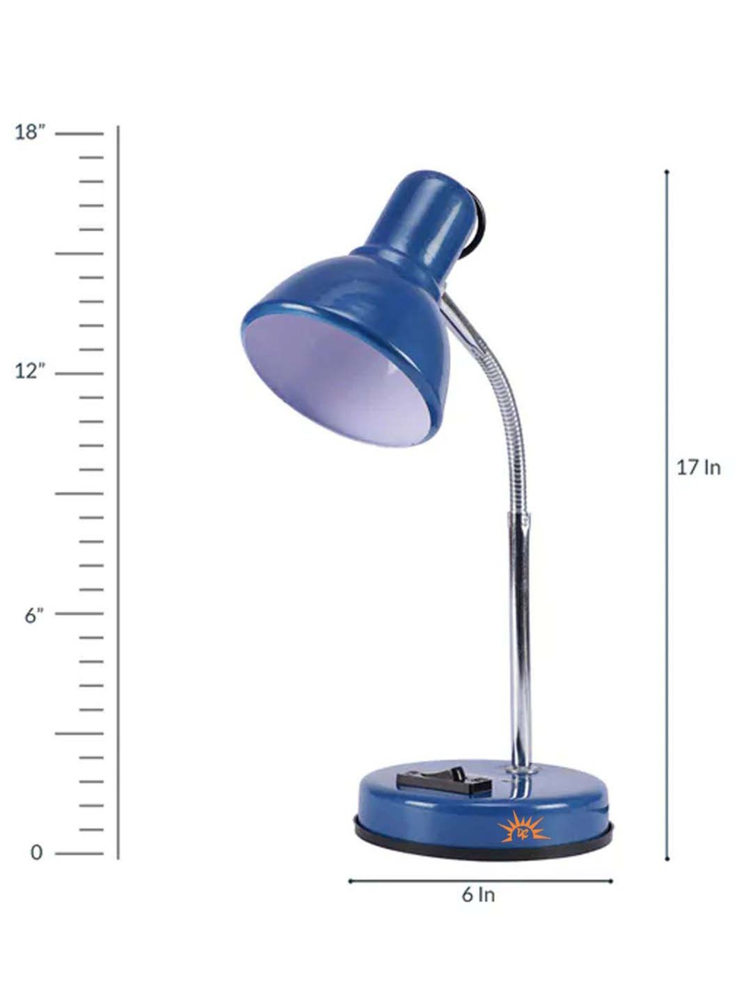 Kapoor E Illuminations Green Study Table Lamp - Set of 1