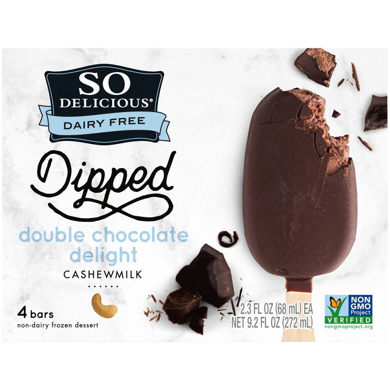 So Delicious Dairy Free Double Chocolate Frozen Dessert Bar - 2.3oz