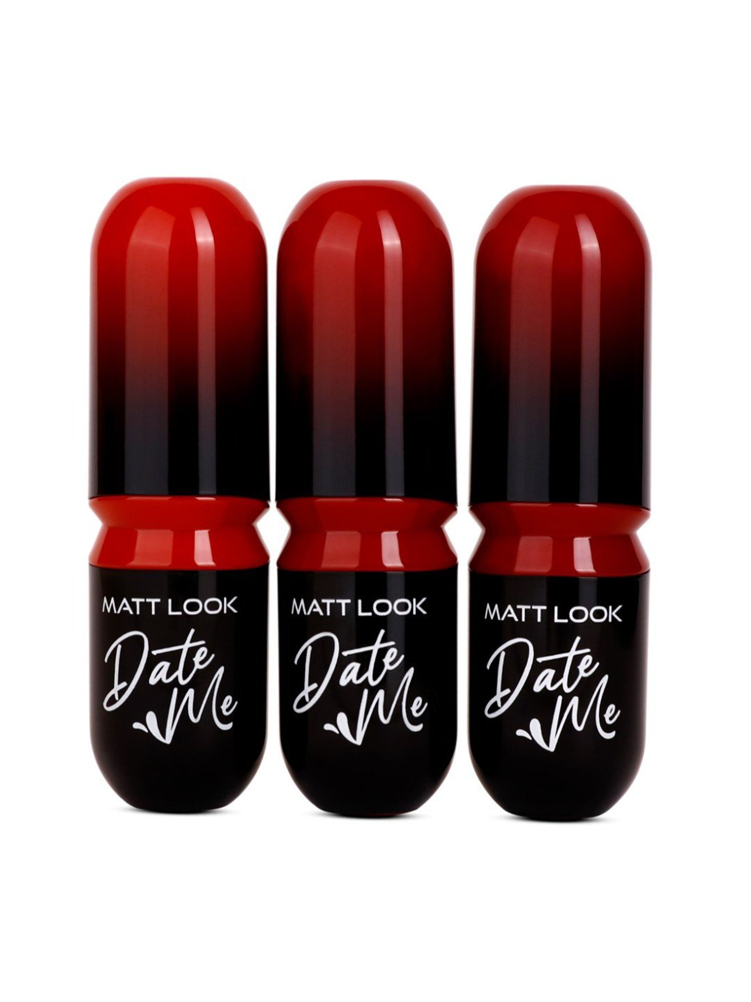 Matt Look Date Me Long Stay Lipstick Set - 01 Real Reds
