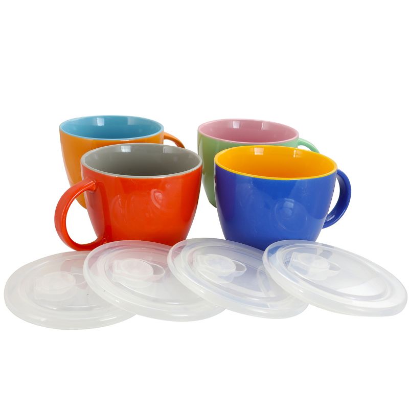 Gibson On The Go 4 Piece 25oz. Soup Mug Set