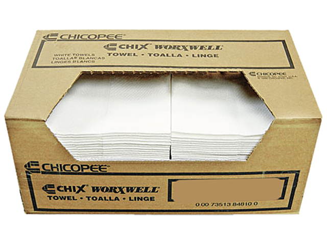 Chix Worxwell General Purpose Towels 13 x 15 White 100/Carton 8481