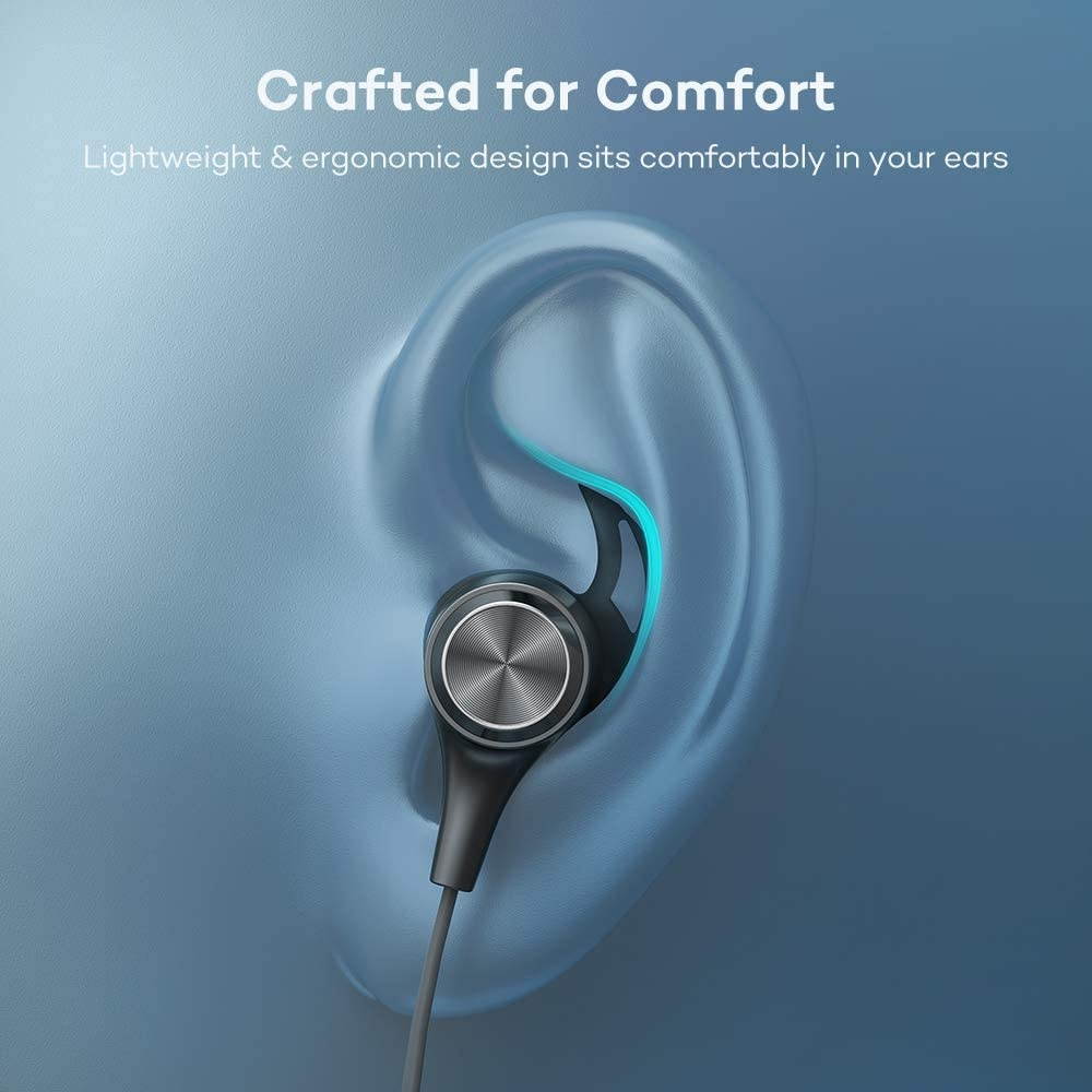 Bluetooth Headphones 16 Hours Playtime IPX7 Waterproof Bluetooth V5.0 Wireless Headphones Sports Earbuds for Running with Magnetic Connection Built-in Mic
