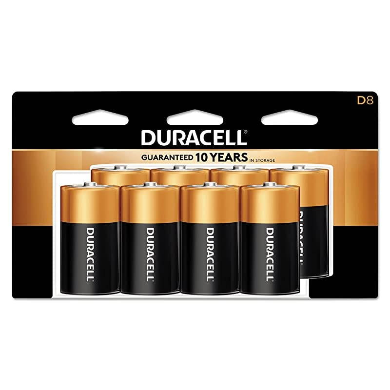 CopperTop D Alkaline Batteries with recloseable package long lasting allpurpose D battery for household and business 8 count