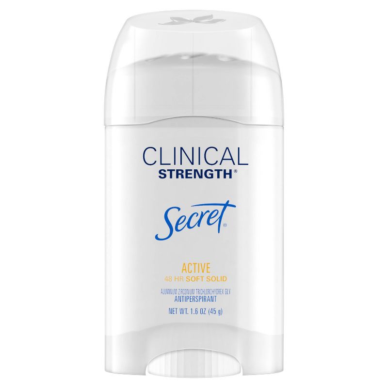 Secret Clinical Strength Active Soft Solid Antiperspirant & Deodorant - 1.6oz