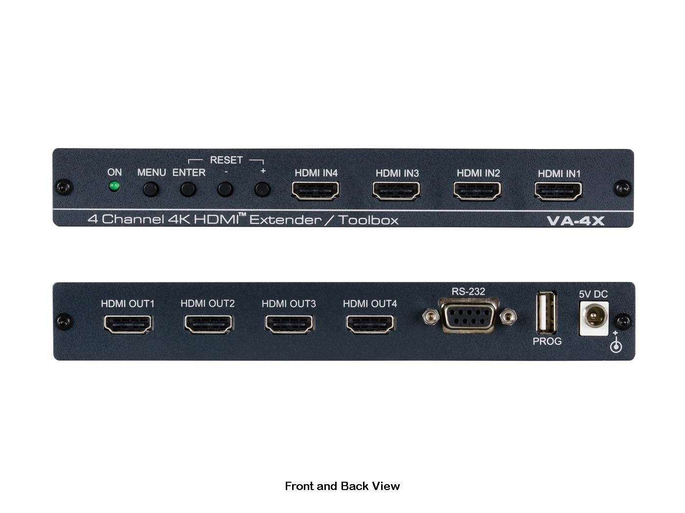 Kramer VA-4X 4 Channel 4K HDMI Extender/Toolbox