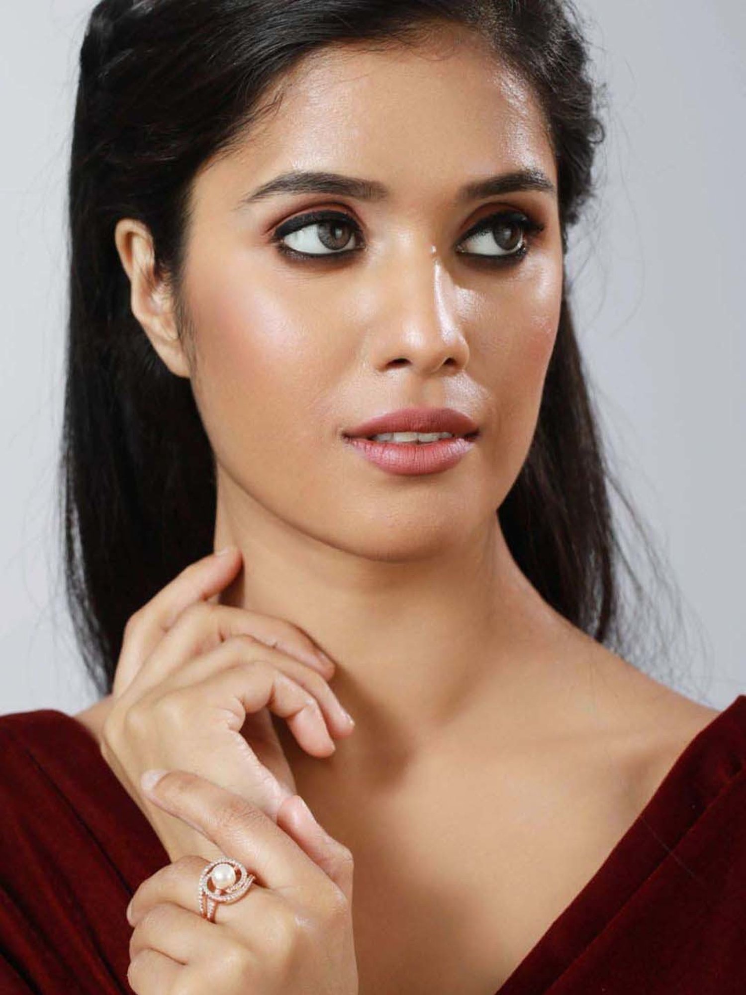 Sohi Silver-Plated Statement Ring