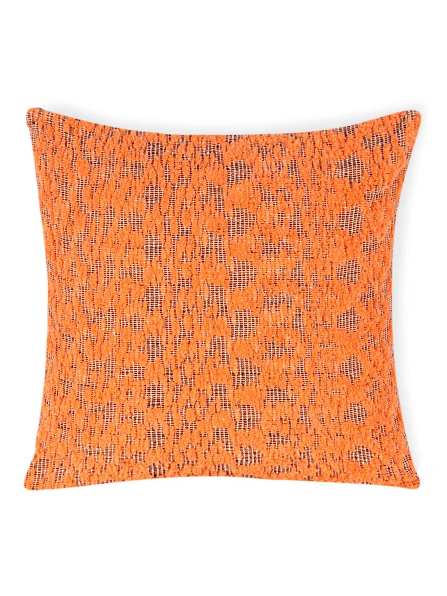 Saral Home Orange Cotton Cushion Covers - Set of 2