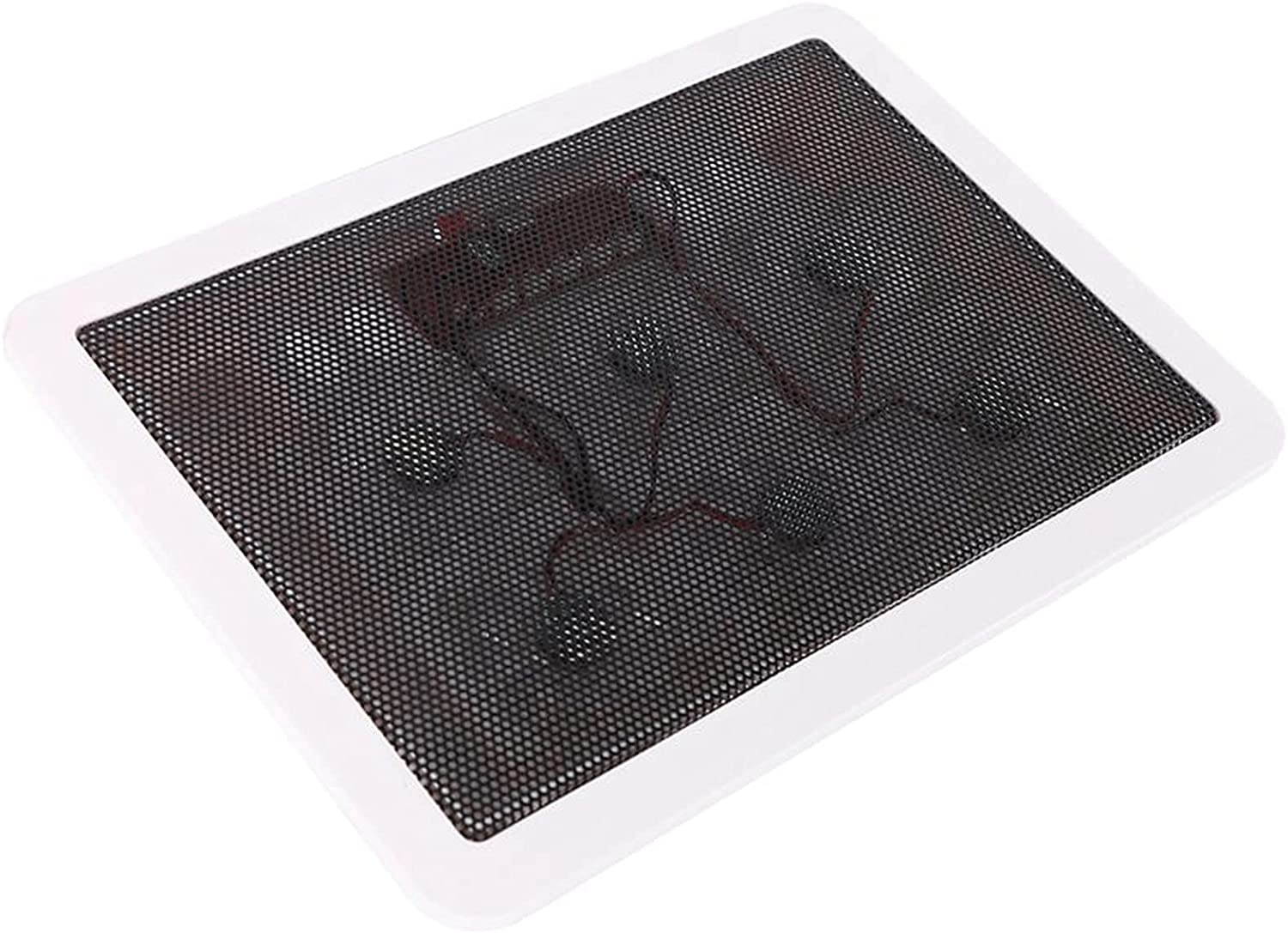 RGB Laptop Cooling Pad with 6 Quiet LED Fans 5 Heights Adjustable and Phone Stand, Dual USB Ports Gaming Laptop Cooler for 11"-18" Gaming Laptops (Blue)