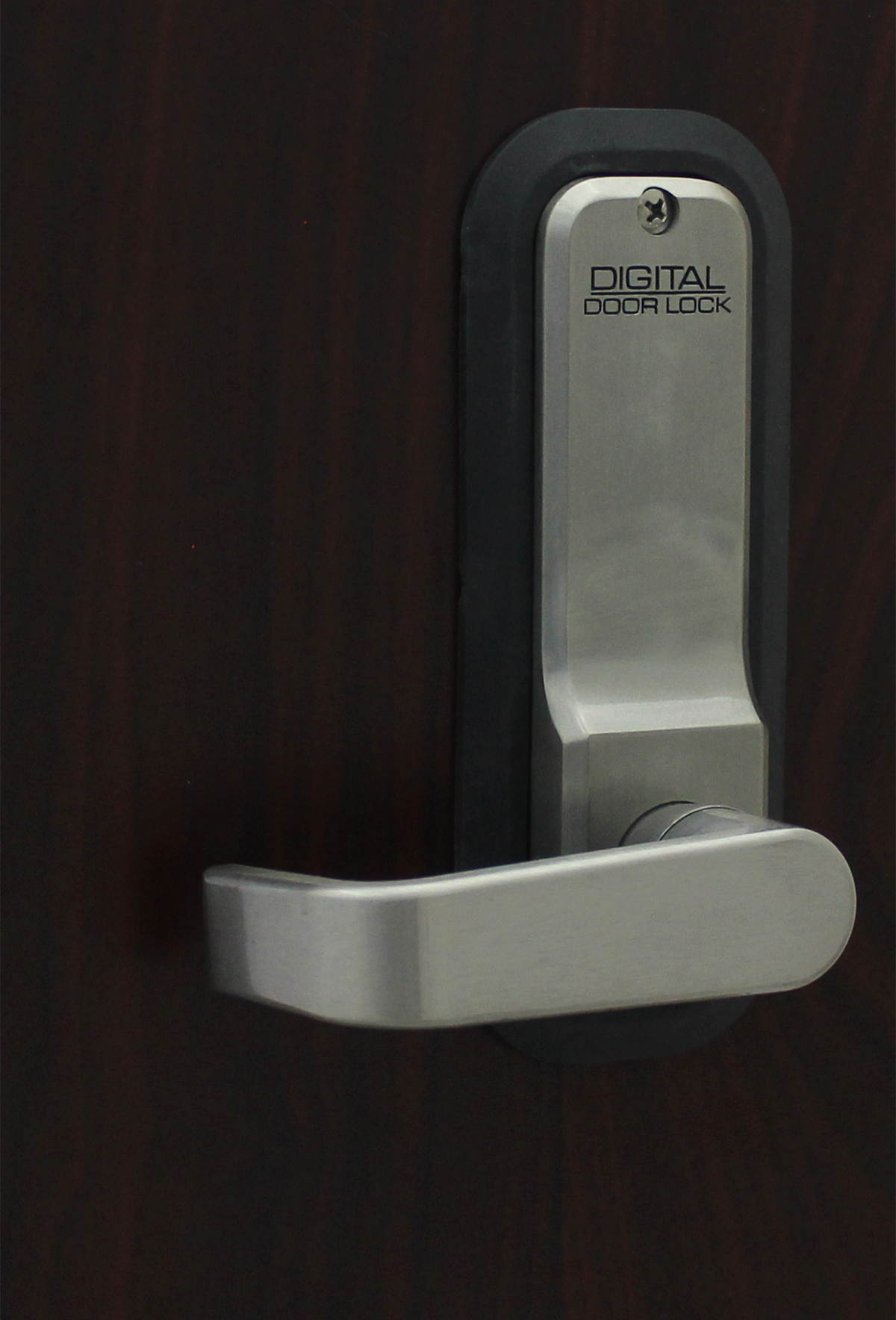 LockeyUSA Digital Door Lock 2835 Lever Handle, Satin Nickel