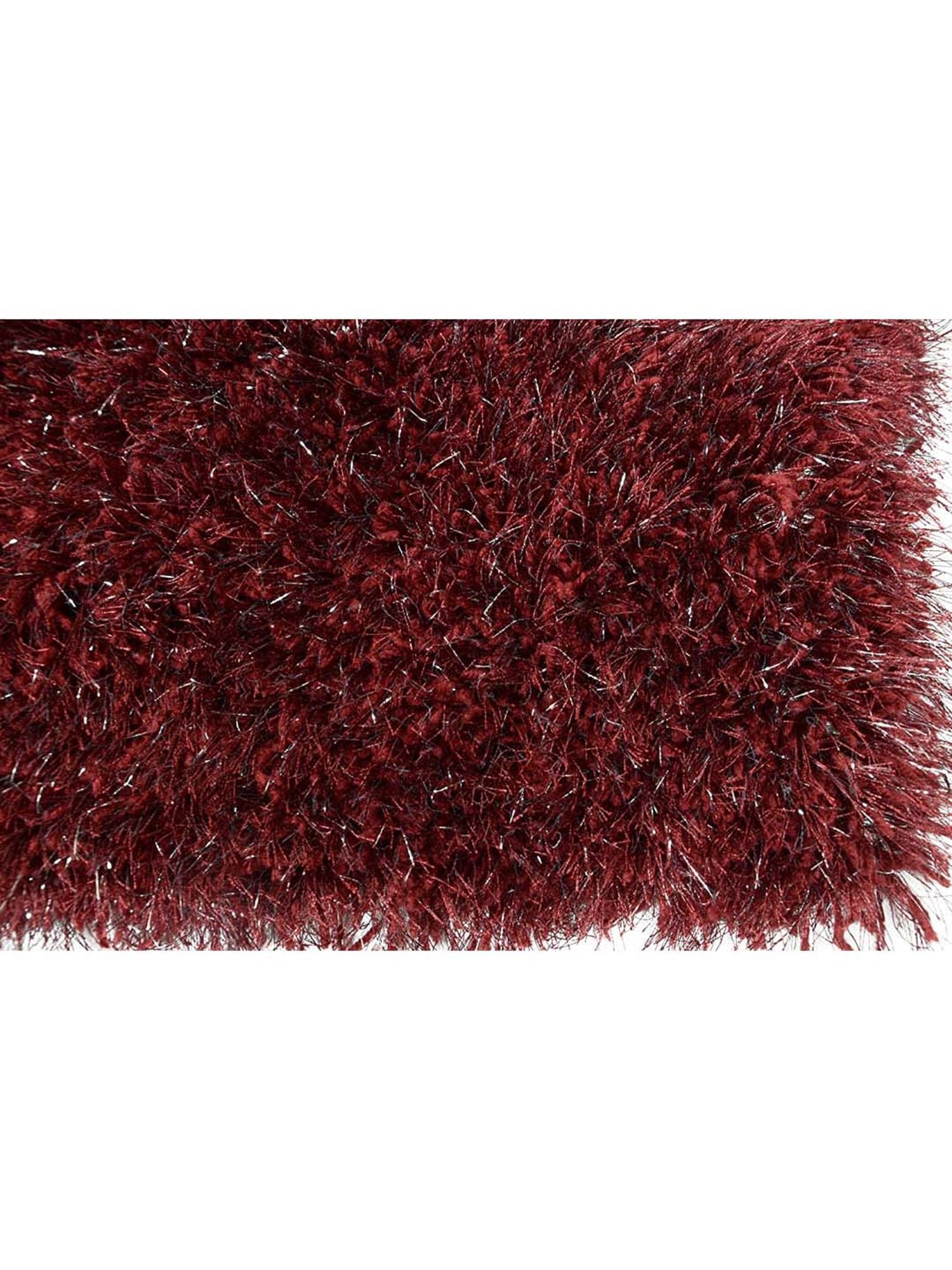 Saral Home Modern Maroon Polyester Carpet - Set of 1