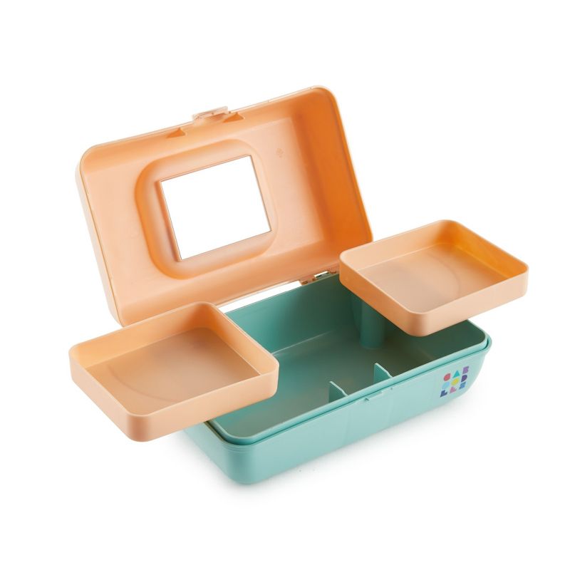 Retro Caboodles Pretty in Petite- Peach/ Seafoam