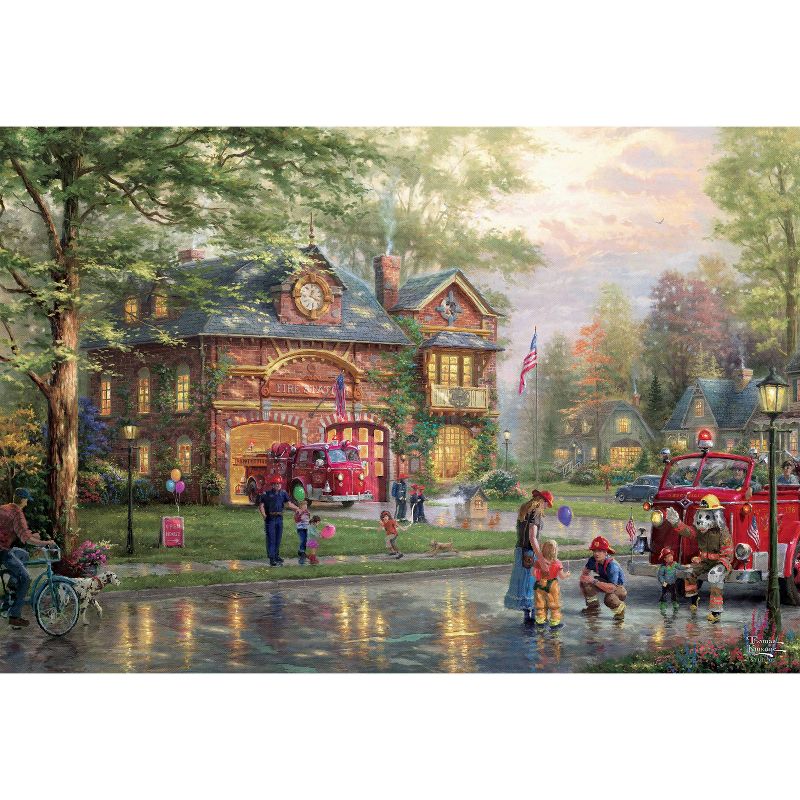 Ceaco Thomas Kinkade: Hometown Firehouse Jigsaw Puzzle - 2000pc