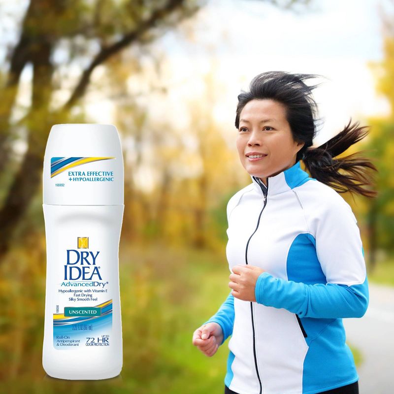 Dry Idea Roll-On Unscented Antiperspirant & Deodorant - 3.25oz/2pk