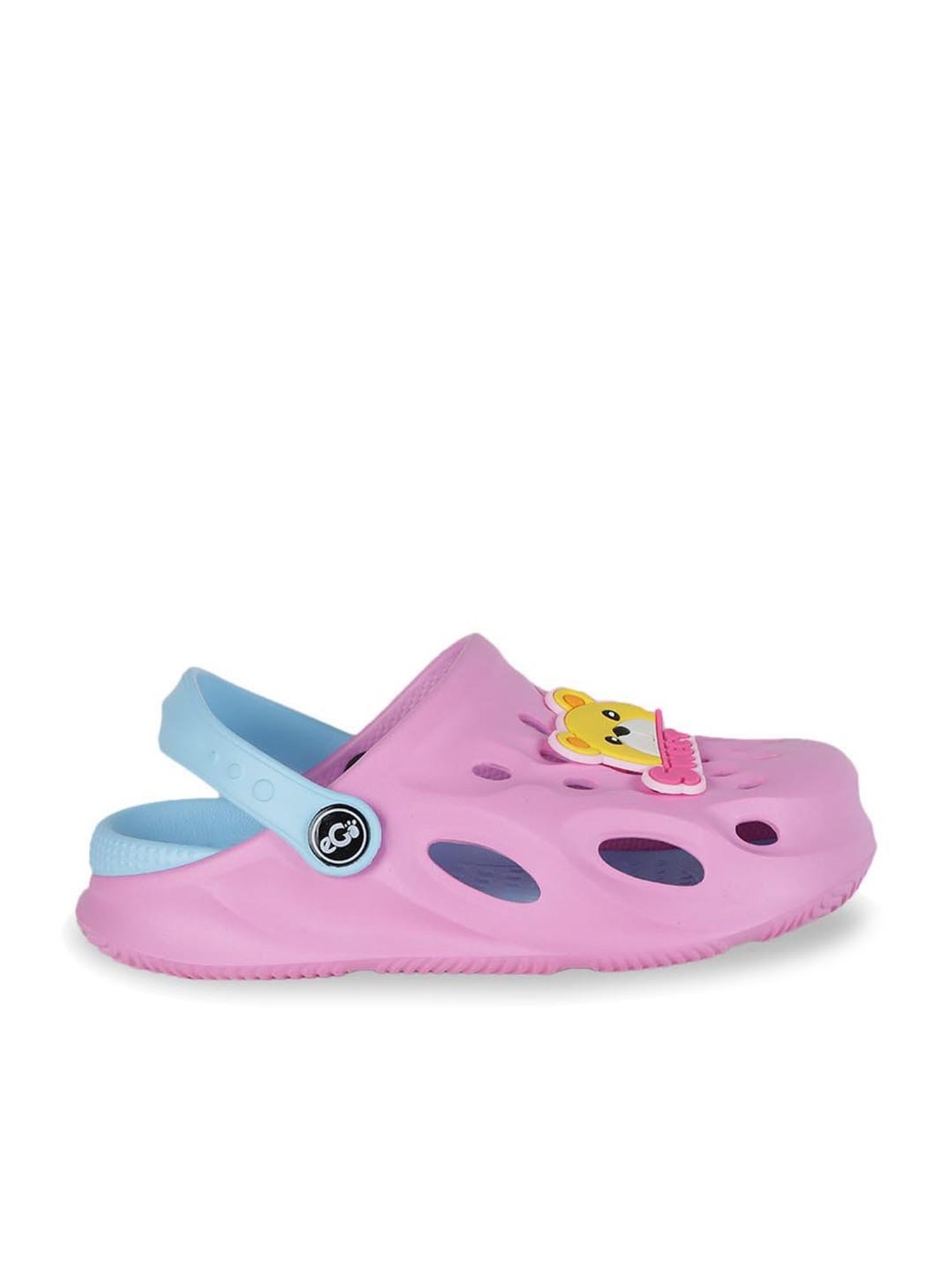 Passion Petals Kids Pink Sling Back Clogs