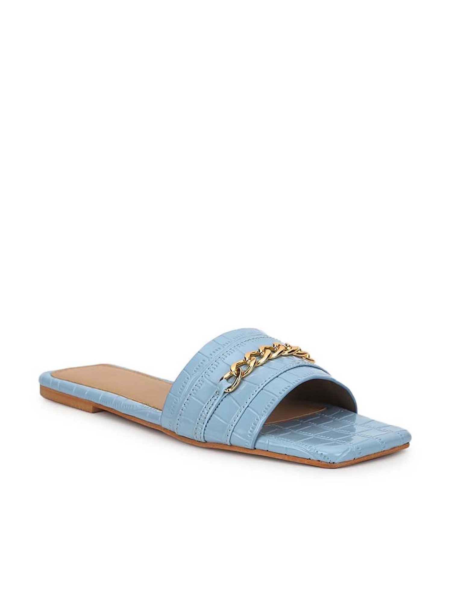 Truffle Collection Women's Blue Casual Sandals