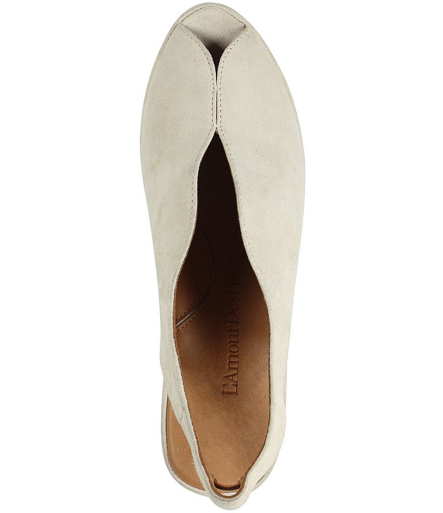 L'Amour Des Pieds Odetta Suede Slingback Pumps