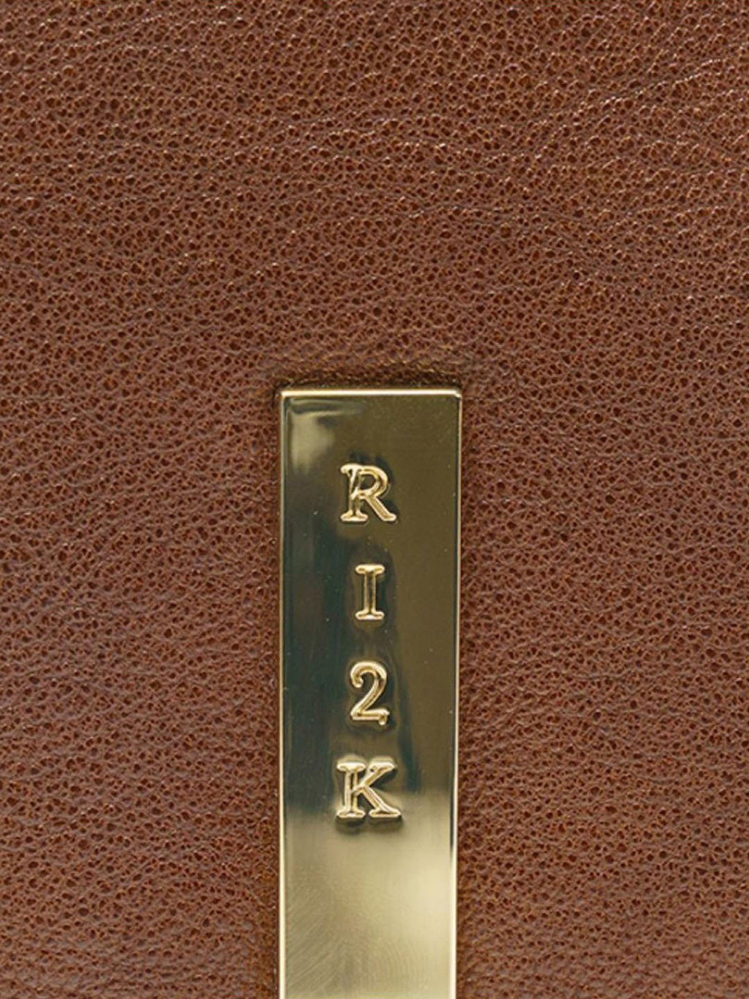 RI2K London Brown Leather Medium Cross Body Bag