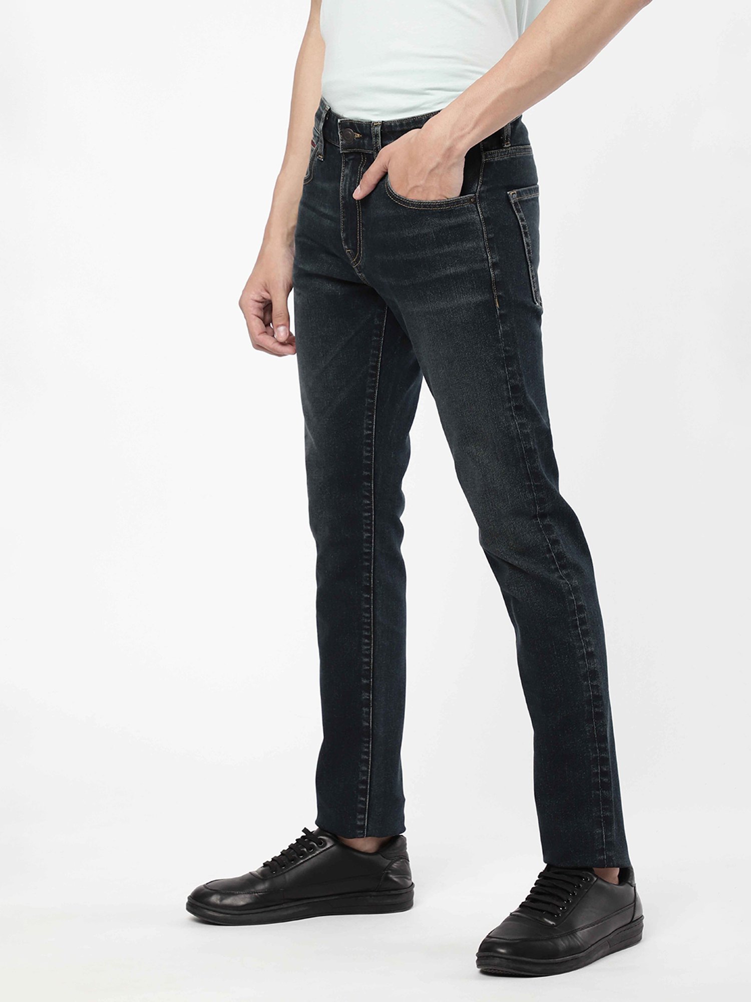 Passion Dark Blue Slim Fit Lightly Washed Jeans