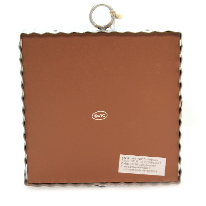 Easter 7.0" Gallery Blue Eggs Basket Decorated Colored Eggs  -  Framed Wall Poster Prints