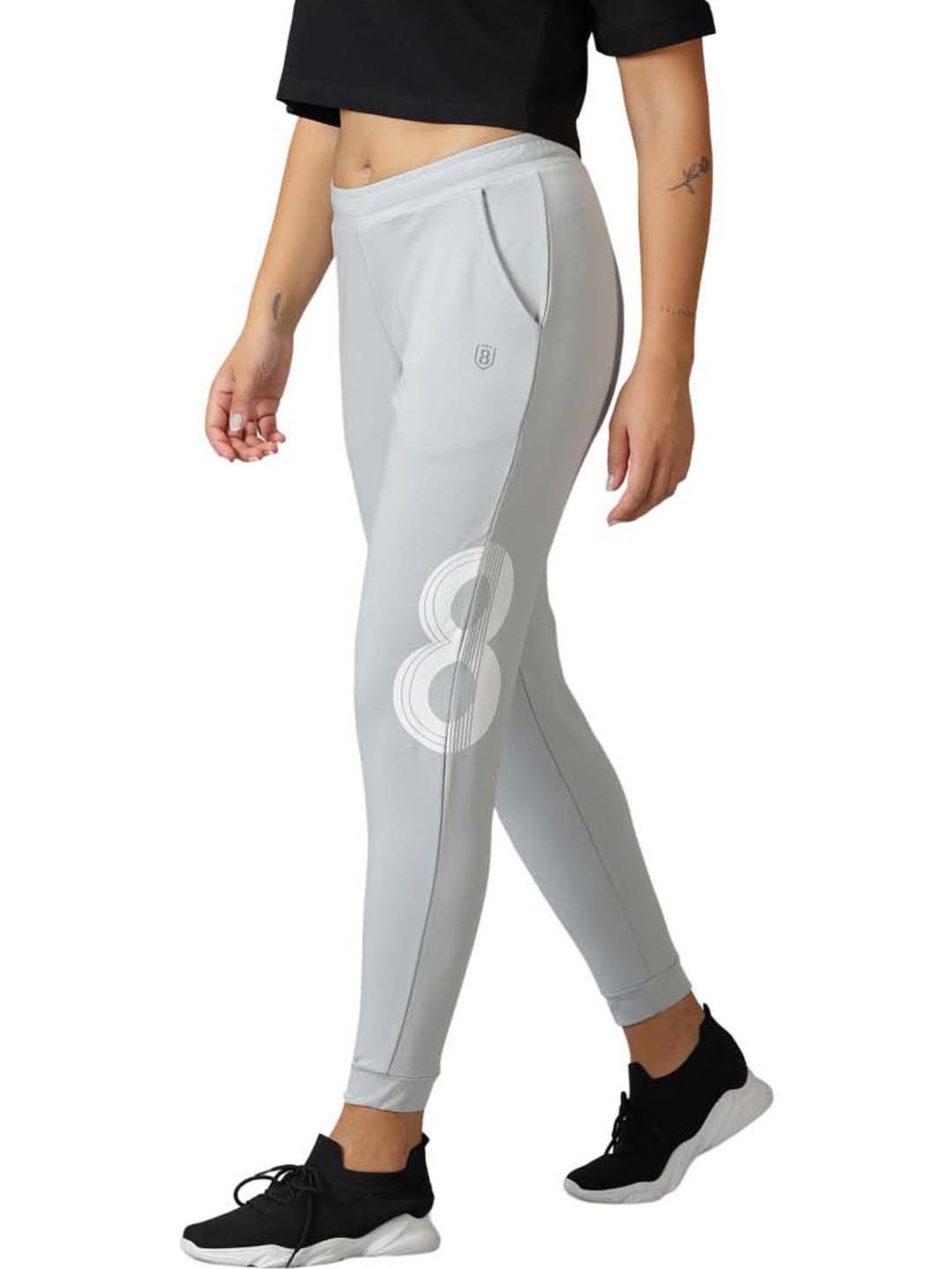 Domin8 Women Solid Training Drawstring Track Pants