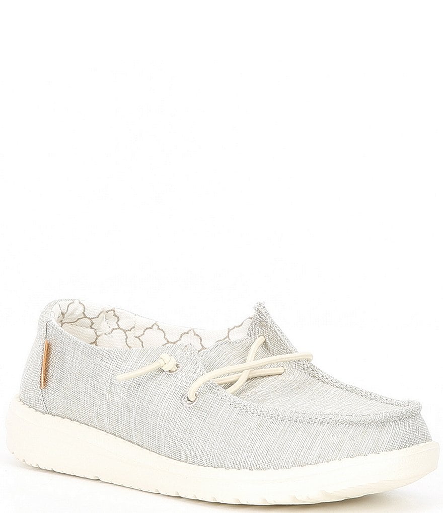 Hey Dude Girls' Wendy Linen Washable Slip-Ons (Youth)