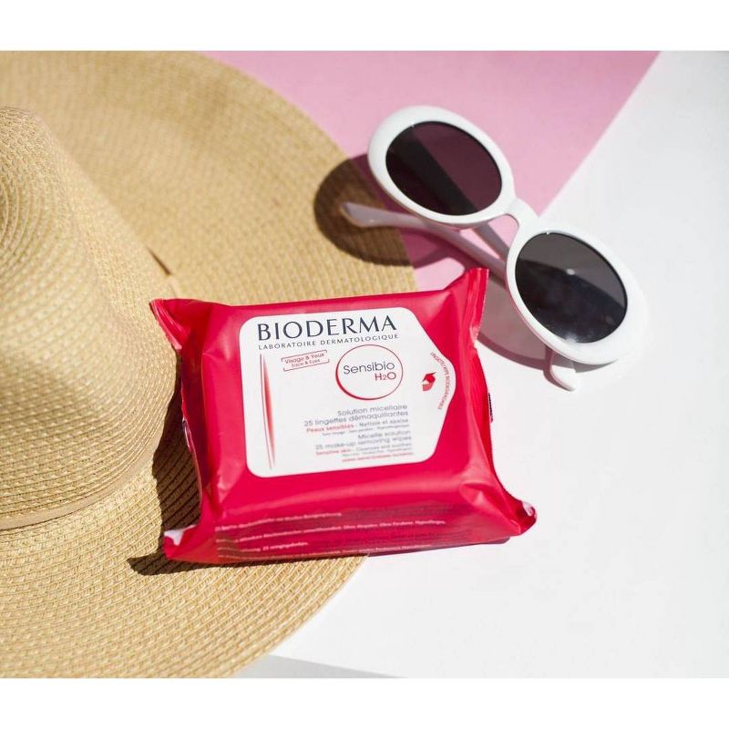 Bioderma Sensibio H2O Facial Cleansing Wipes - 25ct/2pk