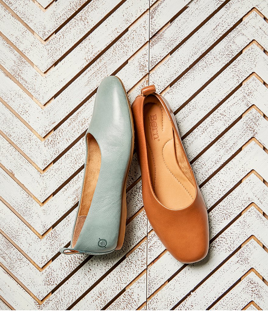Born Beca Leather Slip-On Flats