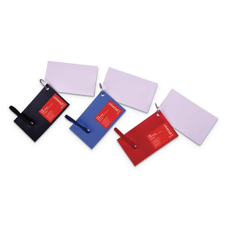 Universal Ring Index Cards, 3" X 5", White, 100/Pack 47300