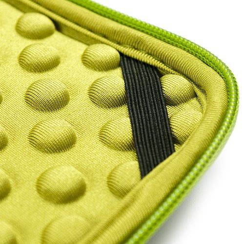 SumacLife Drumm Carrying Sleeve with Back Pocket for Most 6-7-Inch Tablets (SLDrumm67BLKGRN)