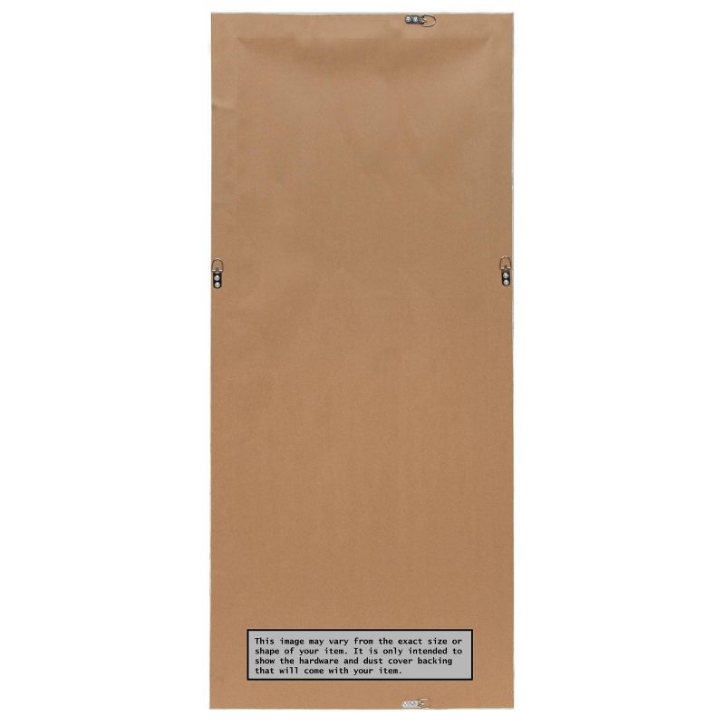 26" x 62" Urban Framed Full Length Floor/Leaner Mirror Pewter - Amanti Art