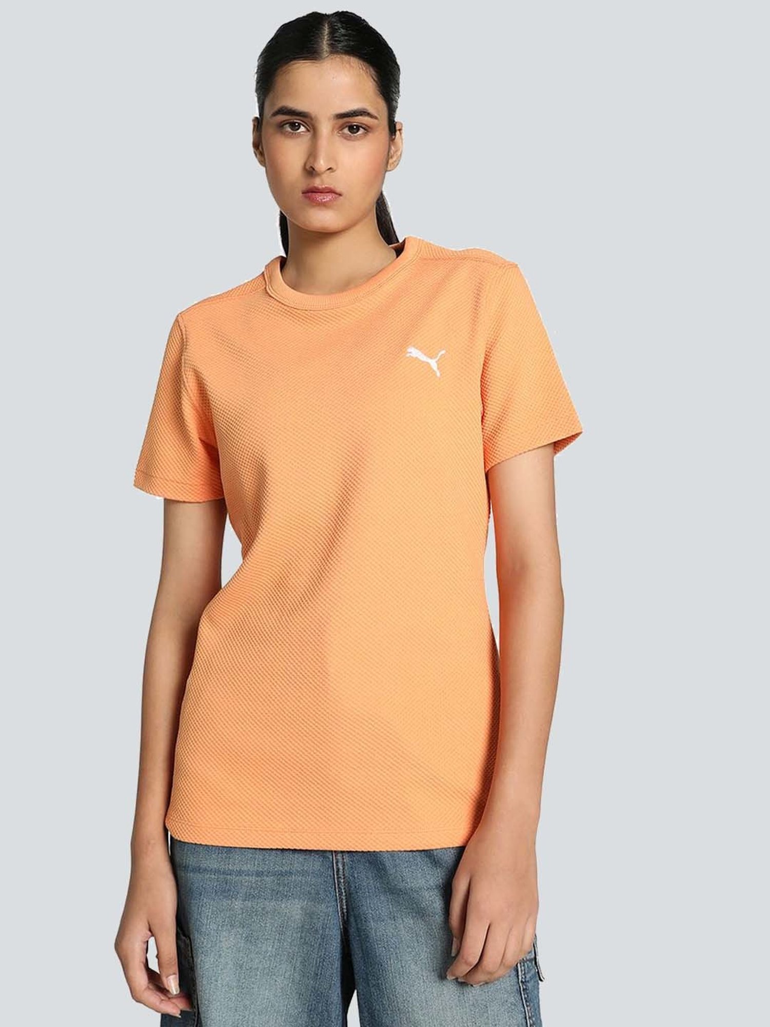 Puma Peach Self Pattern T-Shirt