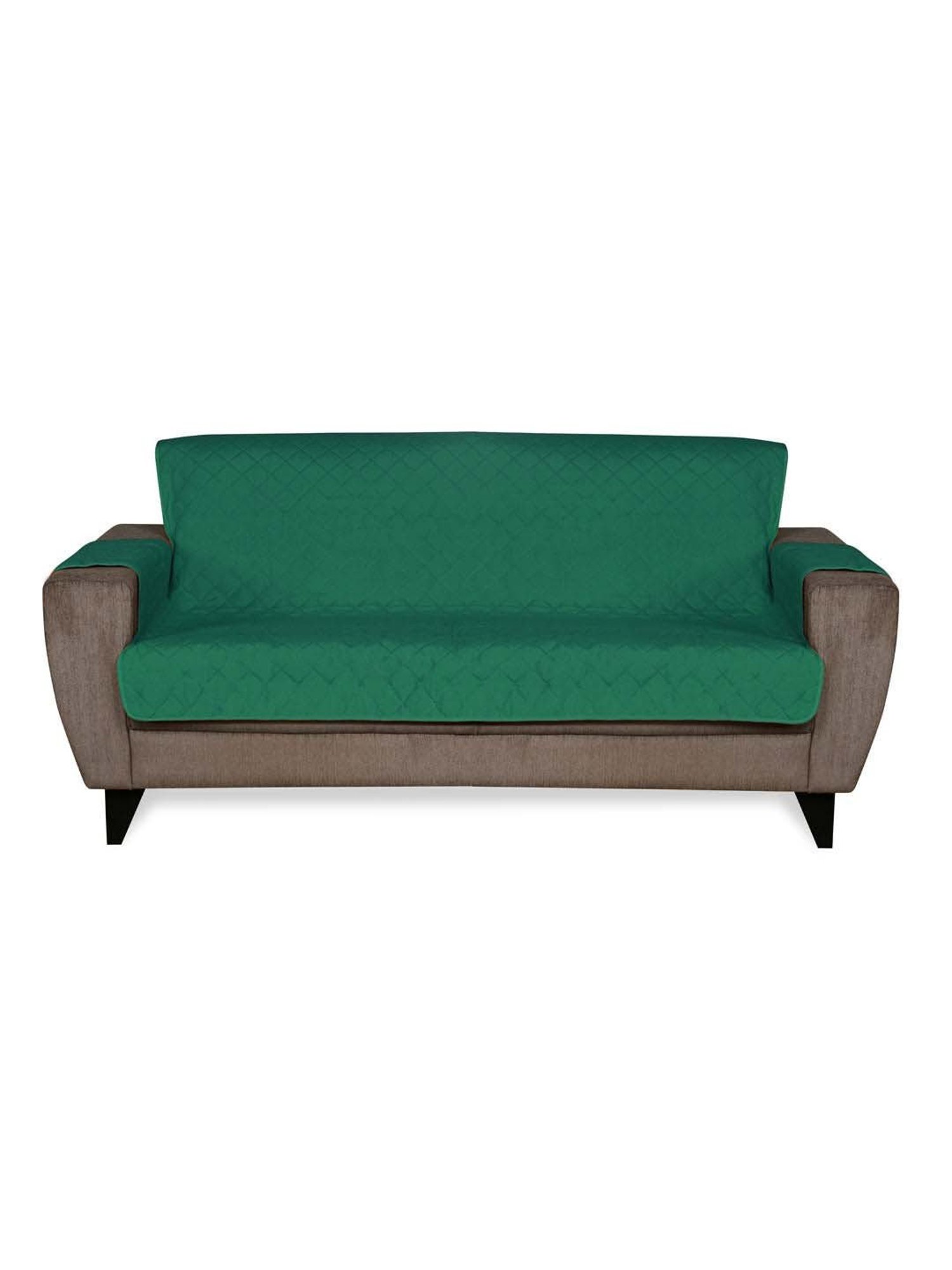 Nestasia Red & Cream Chevron Cotton Knitted Throw blanket with texture for Living Room or Bedroom