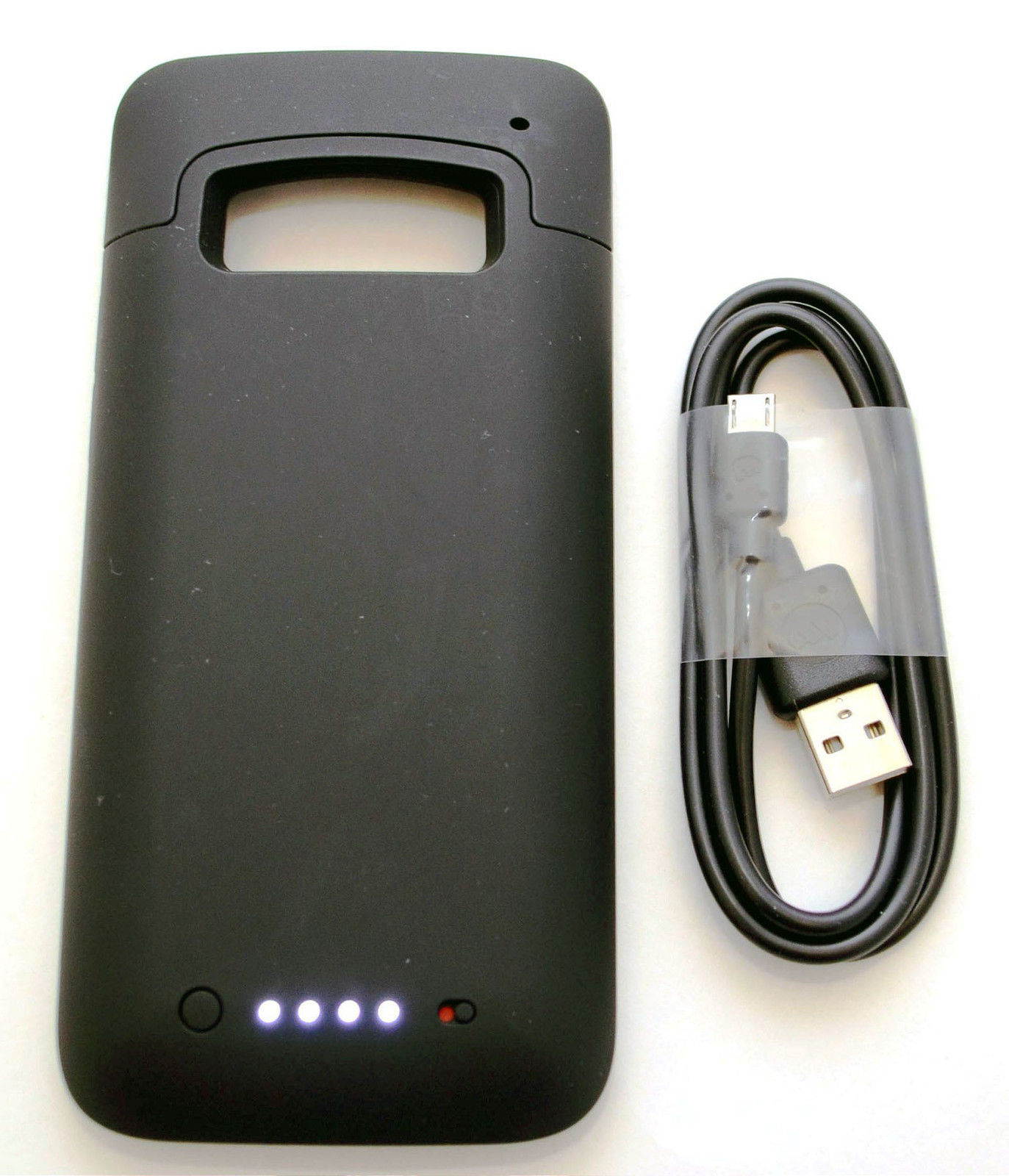 Genuine Mophie Juice Pack HTC One M7 Rechargeable Battery Case BLACK cover 2500